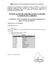 NOTIFICACI N DE ADJUDICACI N