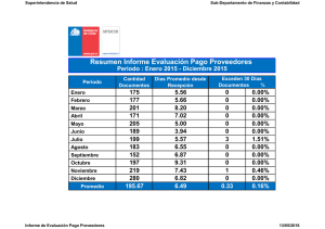 Resumen Informe Evaluación Pago Proveedores