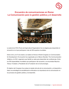 Encuentro de comunicaciones en Roma: