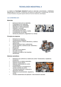 TECNOLOG A INDUSTRIAL II