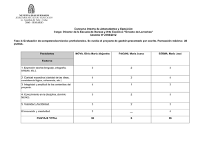 Concurso Interno de Antecedentes y Oposición 2000 – ROSARIO
