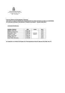 Concurso Abierto de Antecedentes y Oposición 2000 – ROSARIO