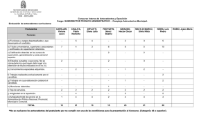 Concurso Interno de Antecedentes y Oposición