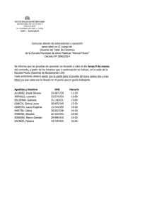 2000 – ROSARIO Concurso abierto de antecedentes y oposición
