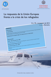 La respuesta de la Unión Europea 16 y 18 noviembre de 2015 