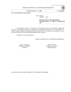 COMUNICACION "A" 4261 (14/12/2004).