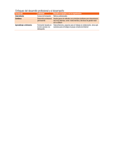 Enfoques del desarrollo profesional y el desempeño pdf, 193kb