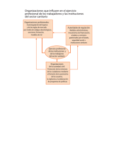 Organizaciones que influyen en el ejercicio profesional de los trabajadores y las instituciones del sector sanitario pdf, 144kb