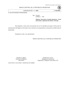 COMUNICACION A 4320. 17/03/2005