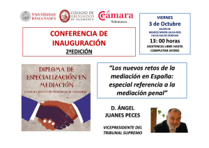 CONFERENCIA DE INAUGURACIÓN