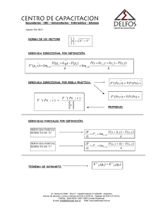Derivadas direccionales por definición