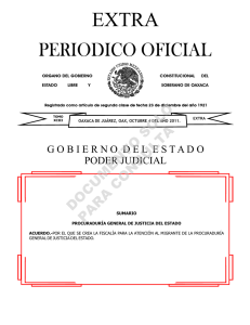 ACUERDO.- Por el que se crea la FISCALÍA PARA LA ATENCIÓN AL MIGRANTE DE LA PROCURADURÍA GENERAL DE JUSTICIA DEL ESTADO.