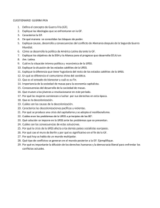 CUESTIONARIO  GUERRA FRIA