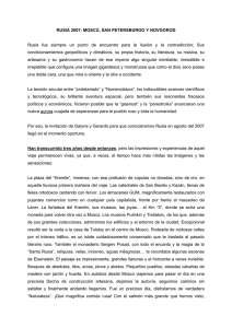 Cr nica Rusia 2007 por Dolores Prats