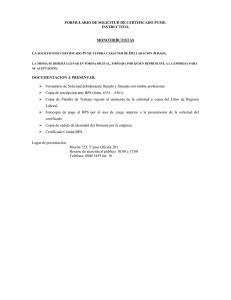 Instructivo de solicitud para las empresas contribuyentes de Monotributo