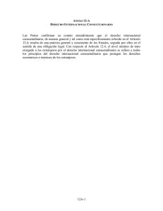 Derecho Internancional Consuetudinario