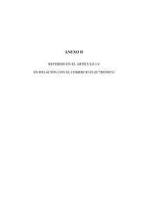 ANEXO II REFERIDO EN EL ARTÍCULO 1.8