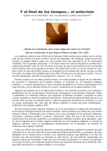 91- REFLEXION Y al final de los tiempos, el Anticristo .. German Sanchez Griese