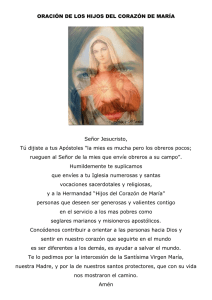 10- FHCM Oración de la Hermandad Hijos del Corazón de María (FHCM)