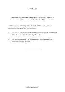 Implementación de determinadas decisiones de la Parte IV (Mencionado en el párrafo 4 del artículo 193)