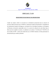 Circular de COMAP N° 6 del 2010