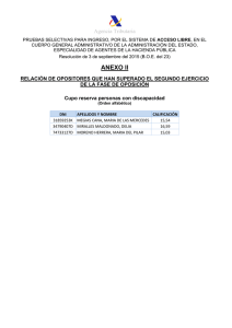 Resultados Oposición Agentes Hacienda Pública 2015