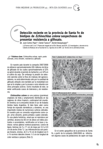 Detección reciente en la provincia de Santa Fe de biotipos de
