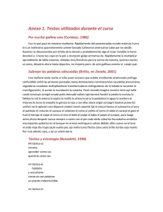 Anexo 1. Textos utilizados durante el curso