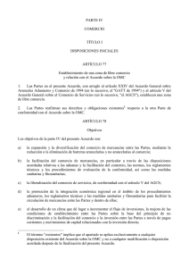 PARTE IV COMERCIO TÍTULO I DISPOSICIONES INICIALES