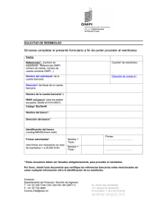 Sírvanse completar el presente formulario a fin de poder proceder...  SOLICITUD DE REEMBOLSO