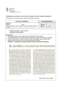 PRUEBAS DE ACCESO A LOS CICLOS FORMATIVOS DE GRADO SUPERIOR