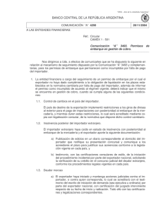 COMUNICACION A 4250 (26/11/2004)