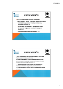 PRESENTACIÓN 06/03/2015