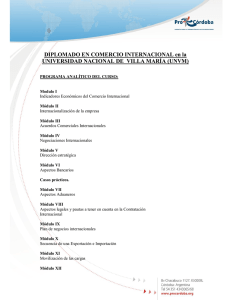 Diplomado en Comercio Internacional