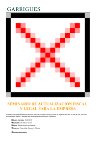 SEMINARIO DE ACTUALIZACIÓN FISCAL Y LEGAL PARA LA EMPRESA