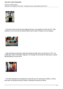 Casa de la cultura Oaxaqueña