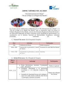 “Día Internacional de la Mujer”