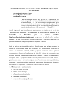 Comunidad de Educadores para la Cultura Científica (IBERCIENCIA) y su impacto en el aula de clase