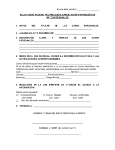 Imprimir Solicitud ARCO