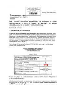 aprobación del proyecto y los posteriormente descubiertos