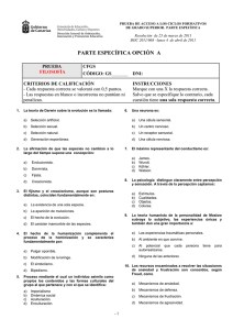 PARTE ESPECÍFICA OPCIÓN  A