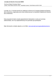 Jornadas de Derecho Concursal AEDIN