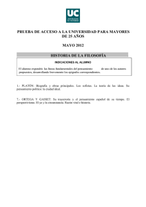 PRUEBA DE ACCESO A LA UNIVERSIDAD PARA MAYORES DE 25 AÑOS