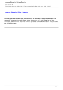Lecturas, Educación Física y Deportes