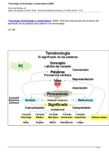 Tecnología, terminología y nomenclatura (2006)