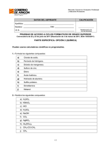 DATOS DEL ASPIRANTE CALIFICACIÓN Apellidos: _______________________________________________