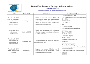 Primeras Propuestas de acciones urbanas (borrador de trabajo)