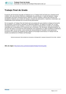 Trabajo Final de Grado