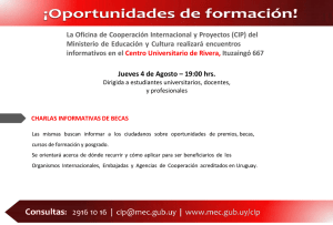 La Oficina de Cooperación Internacional y Proyectos (CIP) del
