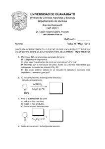 Examen Pirrol, Furano, Tiofeno-1
